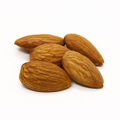 
Almond nut, macro photography, isolated background
