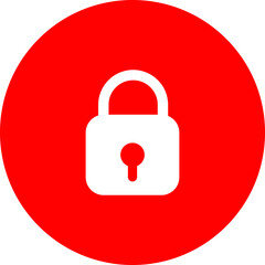 Cyber security icon. Vector illustration. Protection network with lock. Closed Padlock. Network safety