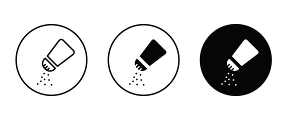Salt shaker icon. icons button, vector, sign, symbol, logo, illustration, editable stroke, flat design style isolated on white linear pictogram