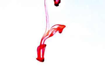 red paint splash isolated