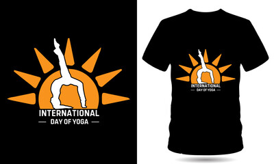 International day of yoga tshirt design