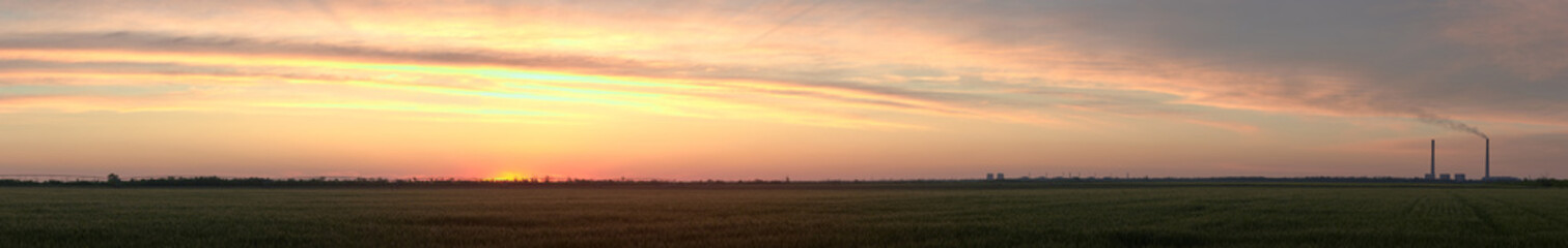 photo sky sunset time, background photo natural phenomenon