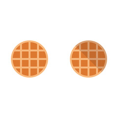Vector waffle, flat design