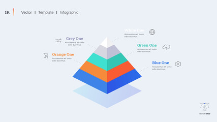 Minimalistic infographic presentation slide.