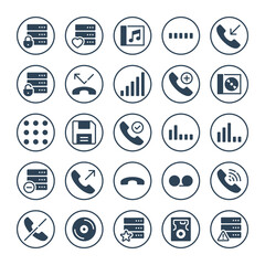 Circle glyph icons for devices.