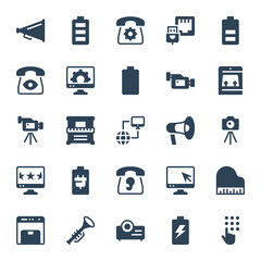 Glyph icons for devices.