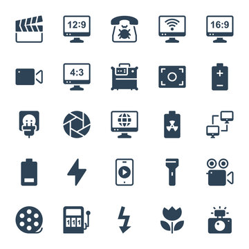 Glyph icons for devices.