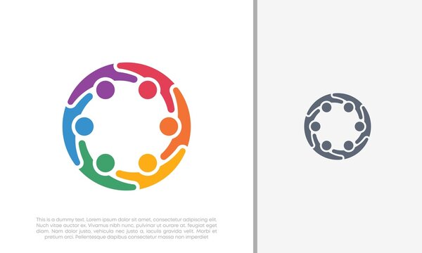 Global Community Logo Icon Elements Template. Community human Logo template vector. Community health care. Abstract Community logo