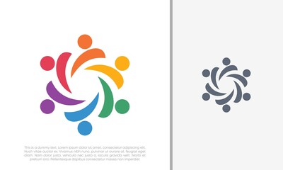 Global Community Logo Icon Elements Template. Community human Logo template vector. Community health care. Abstract Community logo	