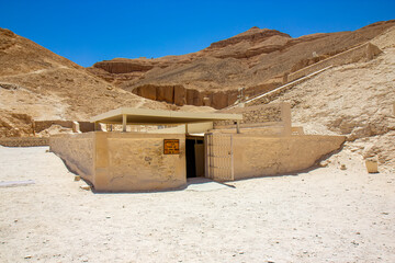 The tomb of pharaoh Tutankhamun in the Valley of the Kings, Luxor, Egypt