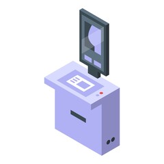 Mammography machine equipment icon. Isometric of Mammography machine equipment vector icon for web design isolated on white background