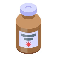 Syrup antibiotic resistance icon. Isometric of Syrup antibiotic resistance vector icon for web design isolated on white background