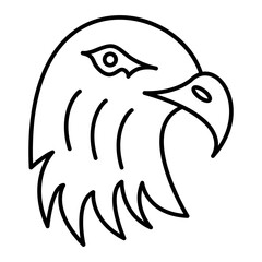 Vector Eagle Outline Icon Design