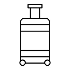 Vector Luggage Outline Icon Design