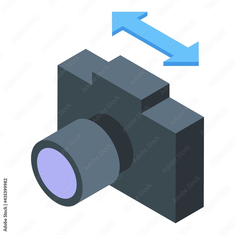 Poster camera backup icon. isometric of camera backup vector icon for web design isolated on white backgrou