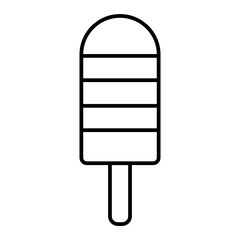 Vector Ice Lolly Outline Icon Design