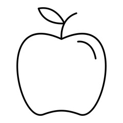  Vector Apple Outline Icon Design