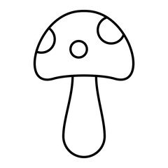  Vector Mushroom Outline Icon Design