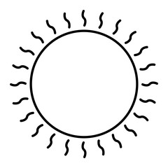 Vector Thaw Outline Icon Design