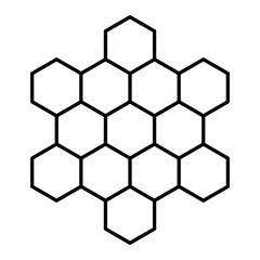 Tapeten Vector Honeycomb Outline Icon Design © Muhammad