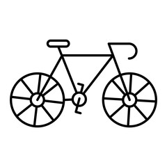 Vector Cycle Outline Icon Design