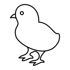  Vector Chick Outline Icon Design