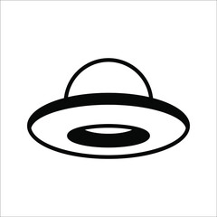 Space Aliens. UFO icon. vector illustration of UFO for a website or mobile application on white background