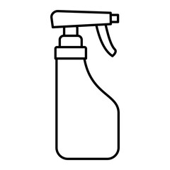 Vector Water Spray Outline Icon Design