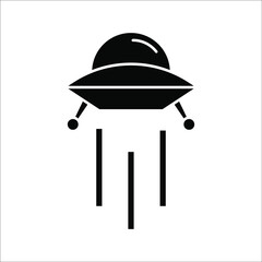 Space Aliens. UFO icon. vector illustration of UFO for a website or mobile application on white background