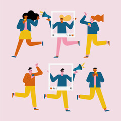 influencers characters group