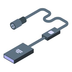 Endoscope camera icon. Isometric of Endoscope camera vector icon for web design isolated on white background