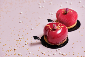 heart shaped cakes for lovers
