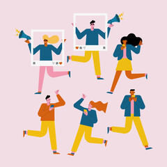 six influencers characters