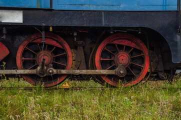 Fototapeta na wymiar Alte Lokomotiven in Padborg/Dänemark.