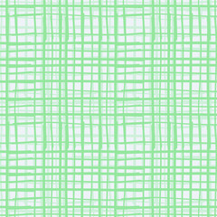 Vector mint seamless pattern geometric background with tapestry vertical and horizontal stripes, lines. Isolated waffle texture. Design for fabric, textile, prints, cloth.