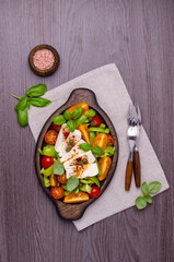 Salad of fresh vegetables.