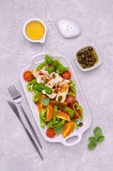 Salad of fresh vegetables.