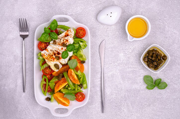 Salad of fresh vegetables.