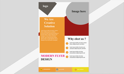 Modern flyer design
