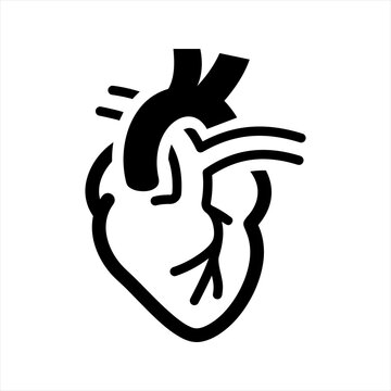 Cardiology icon, vector and glyph