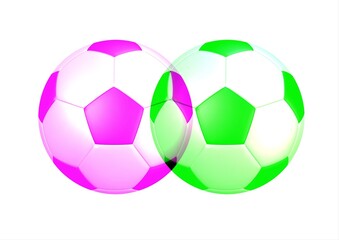 Naklejka premium 抽象的なサッカーボールのイラスト