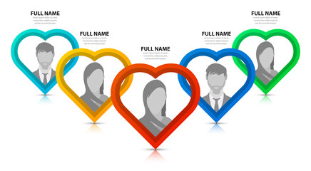 Infographic design template. Creative concept with 5 steps