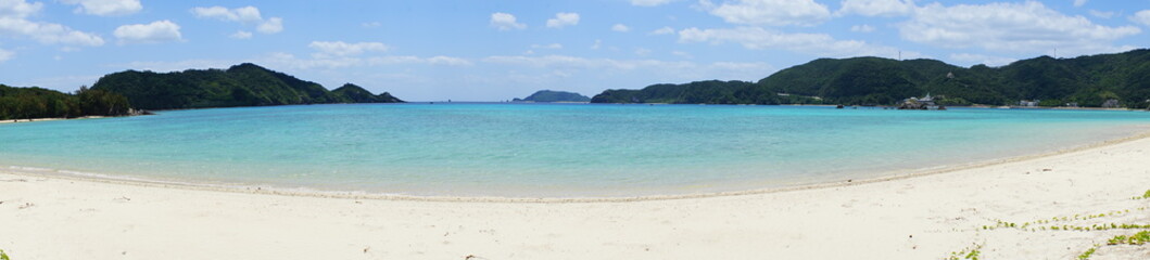 Fototapeta na wymiar Uhama Beach in Zamami island, Okinawa, Japan - 日本 沖縄 座間味島 大浜
