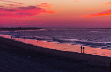 Naklejka premium Sea sunset