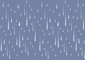 The texture of drops, rain High illustration