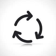 recycle or update line icon