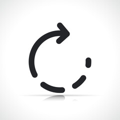 Obraz premium refresh or reload line icon