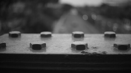 On the Bridge Black And White