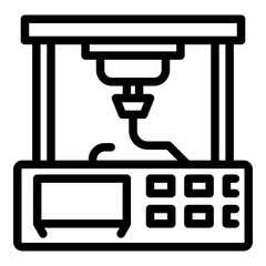 Medical bioprinting icon. Outline Medical bioprinting vector icon for web design isolated on white background