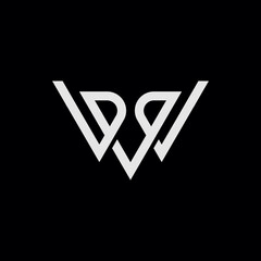 W & V Initial Monogram Symbol